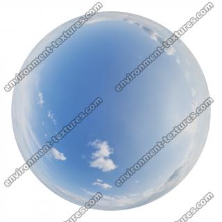 HDRi Skydome of Blue Clouded Sky 16K